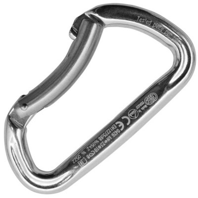 Mosquetão Trapper Bent Gate – Prateado – Kong