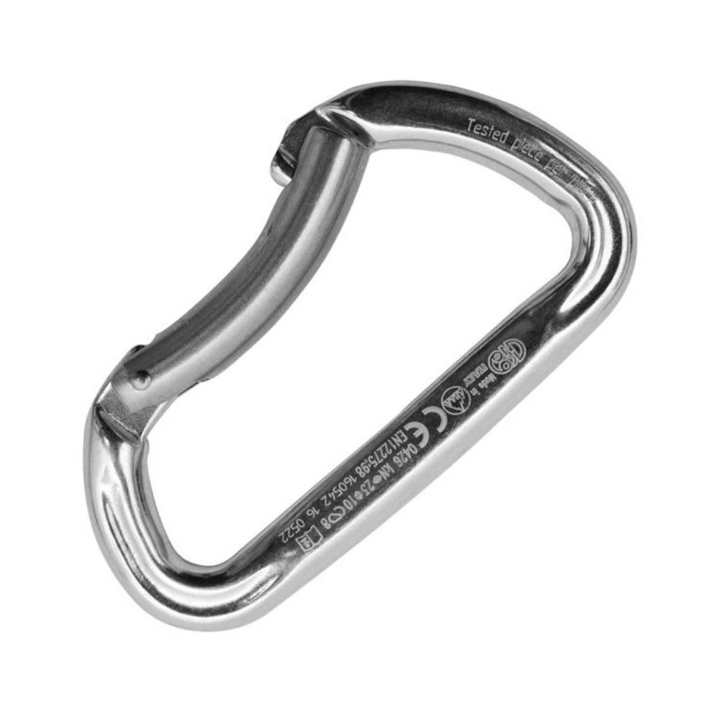 Mosquetão Trapper Bent Gate – Prateado – Kong