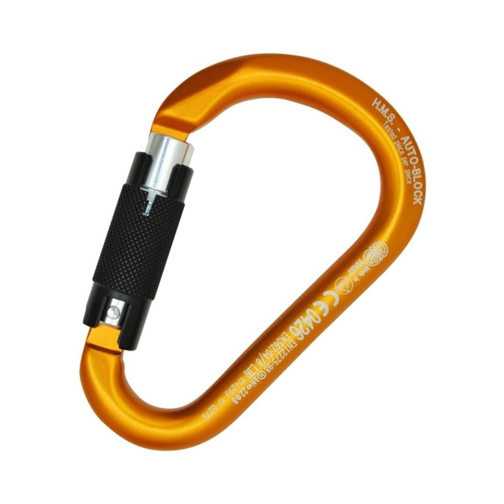 Mosquetão Hms Classic Auto Block – Laranja – Kong