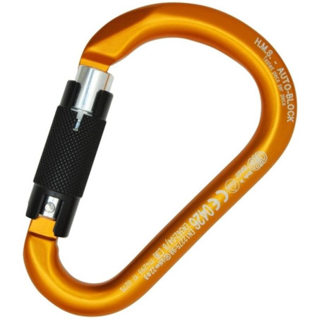 Mosquetão Hms Classic Auto Block – Laranja – Kong