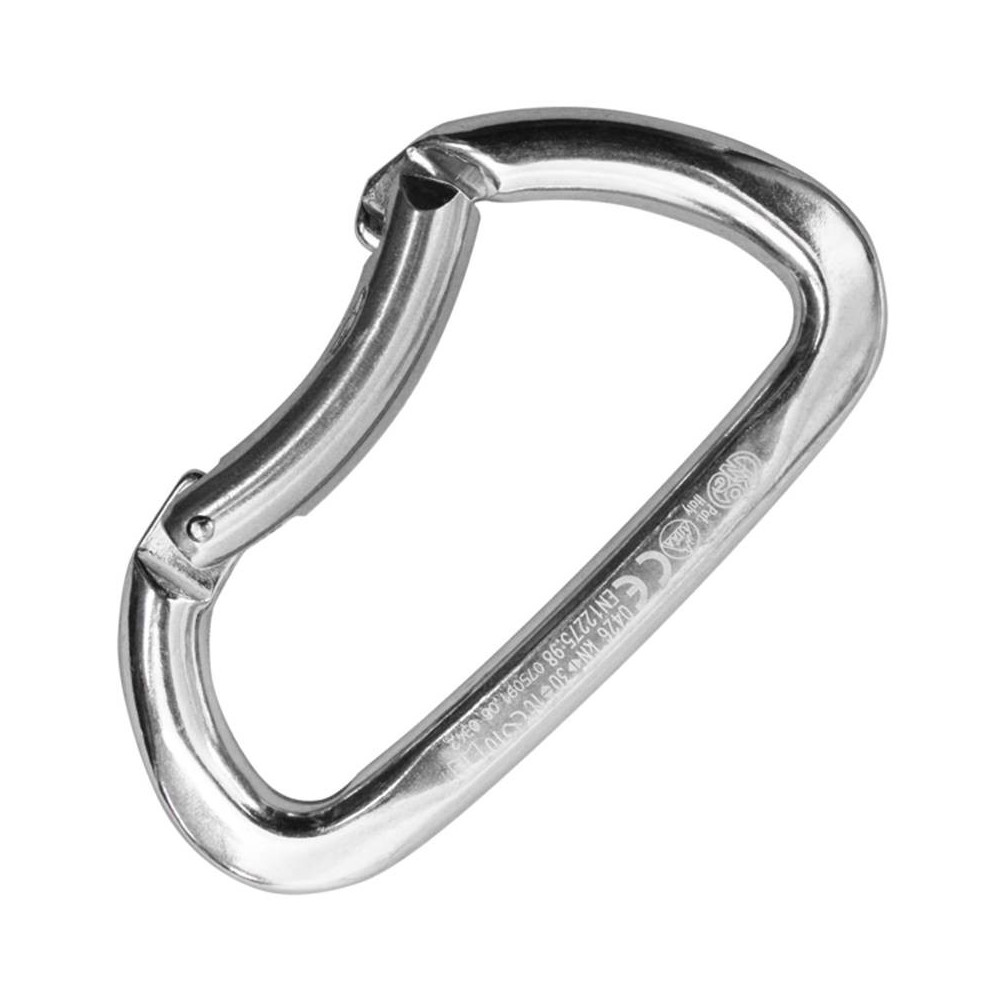 Mosquetão Guide Bent Gate – Prateado – Kong