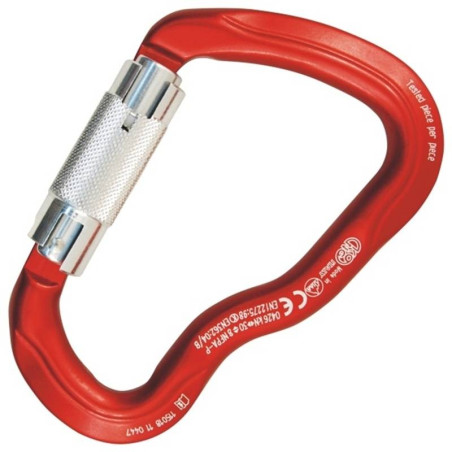 Mosquetão Ferrata Auto Block – Vermelho – Kong