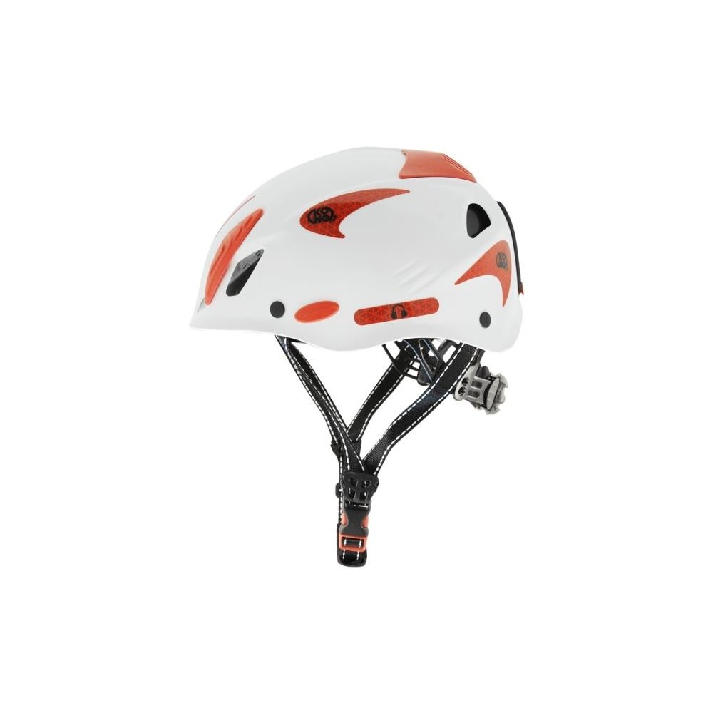 Capacete Mouse Work KONG Branco refletor vermelho