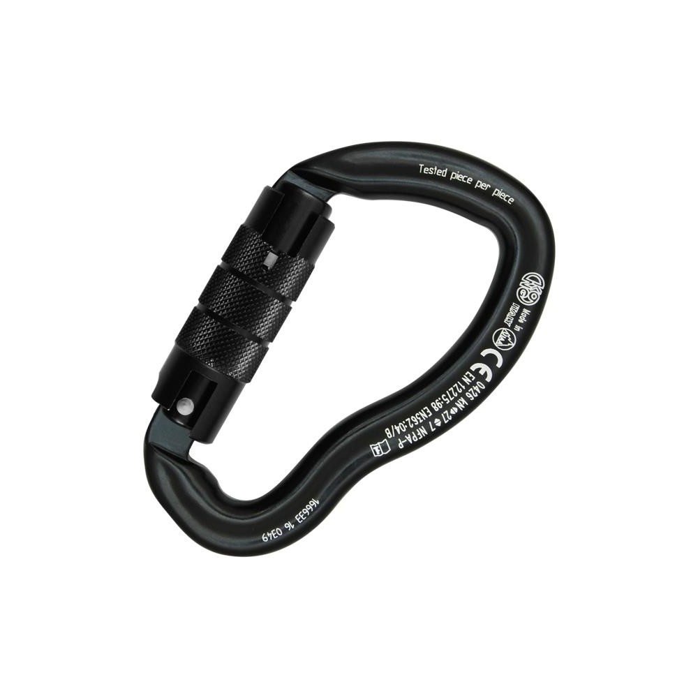 Mosquetão Ergo Twist Lock preto KONG