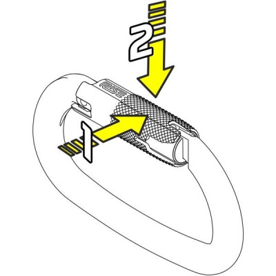 Mosquetão OVALONE CARBON RISE Lock