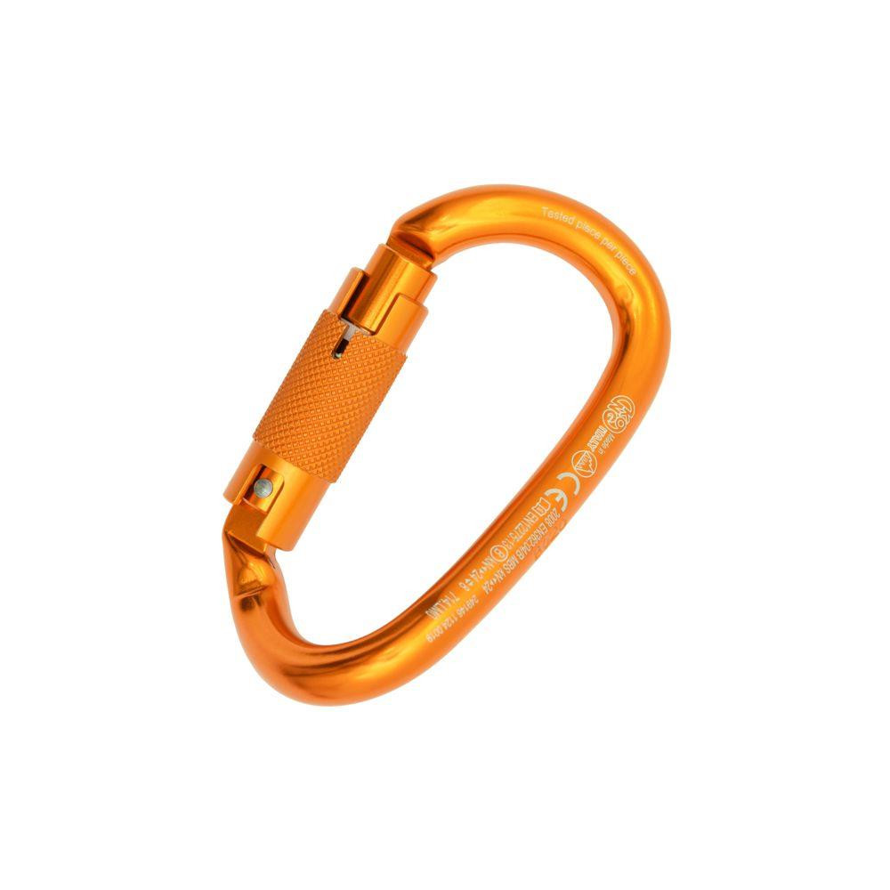 Mosquetão Ovalone DNA Alu Auto Block Laranja KONG