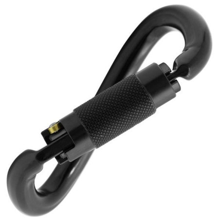 Mosquetão Ovalone DNA Alu Auto Block Preto KONG