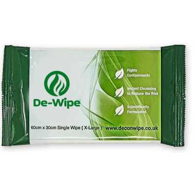 Toalhita Biodegradável XL DE-WIPE - unidade - tamanho 60cm ×30cm