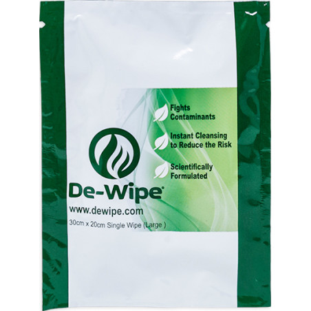 Toalhita Biodegradável L DE-WIPE - unidade - tamanho 30cm ×20cm