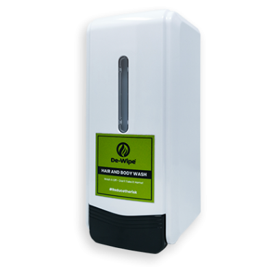 Dispensador de 1 litro para Champô / Gel banho All in One DE-WIPE