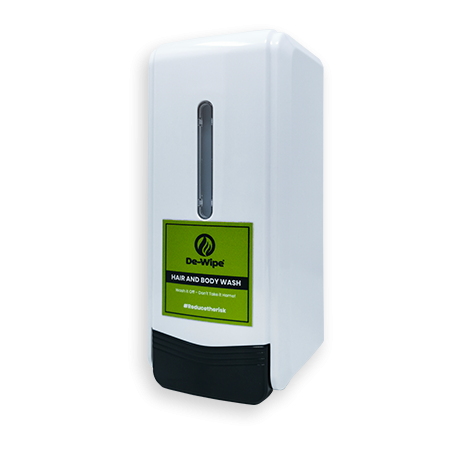 Dispensador de 1 litro para Champô / Gel banho All in One DE-WIPE