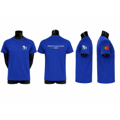 T-Shirt Técnica  R3 Portugal Prontos para Salvar