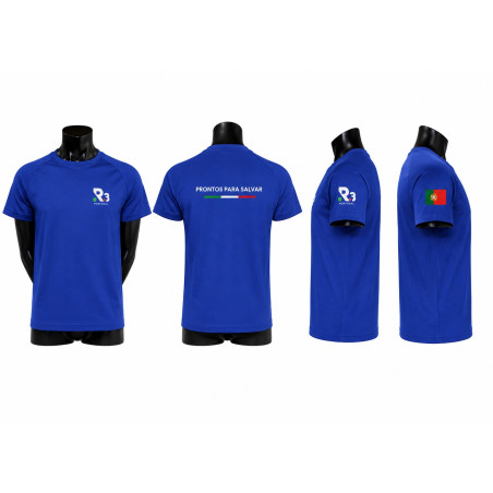 T-Shirt Técnica R3 Portugal Prontos para Salvar