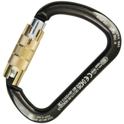 Mosquetão X-Large C Steel Twist Lock – Preto – Kong