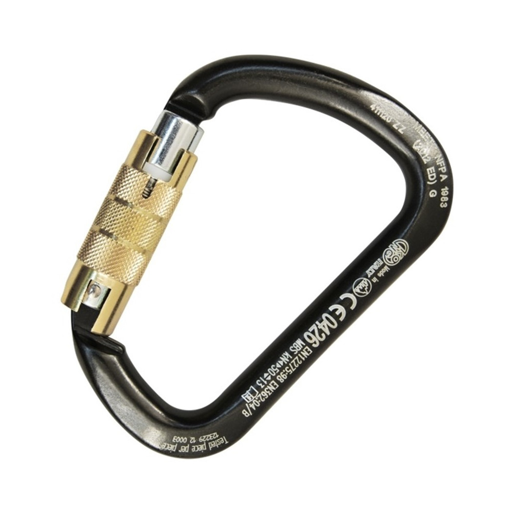 Mosquetão X-Large C Steel Twist Lock – Preto – Kong