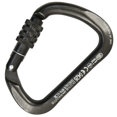 Mosquetão X-Large C Steel Screw Sleeve – Preto – Kong