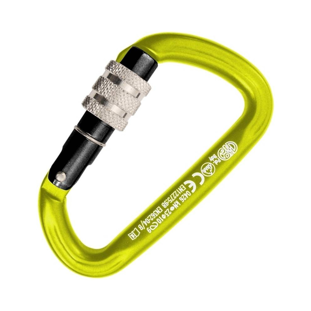 Mosquetão Trapper Screw Sleeve – Amarelo – Kong