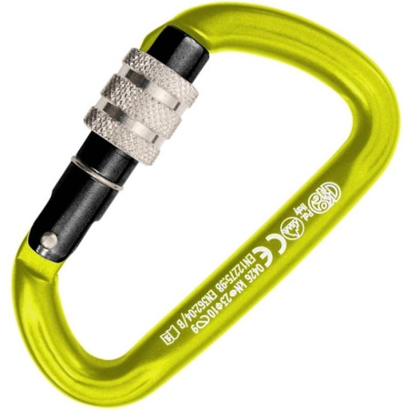 Mosquetão Trapper Screw Sleeve – Amarelo – Kong