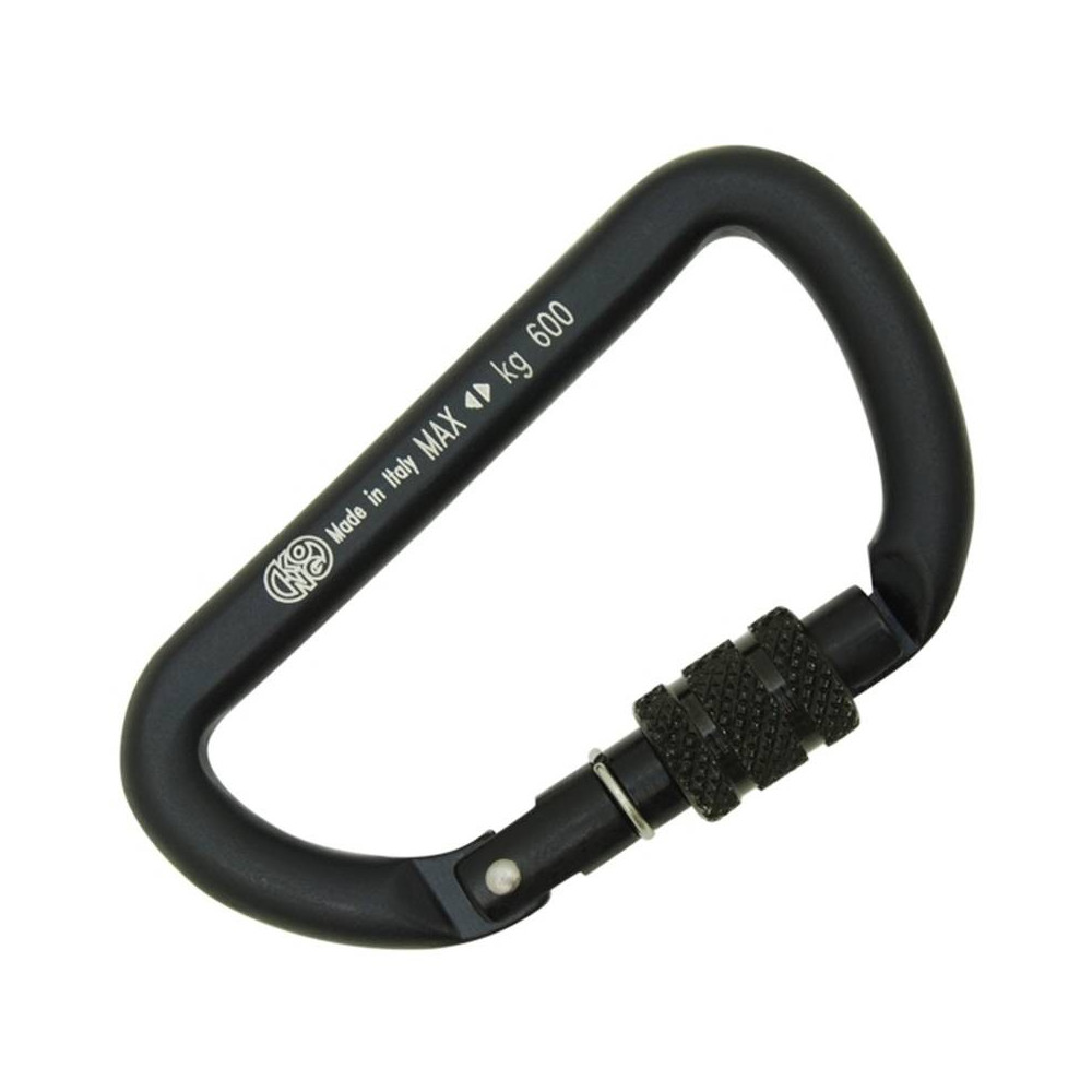 Mosqueão Mini D Screw – Preto – Kong