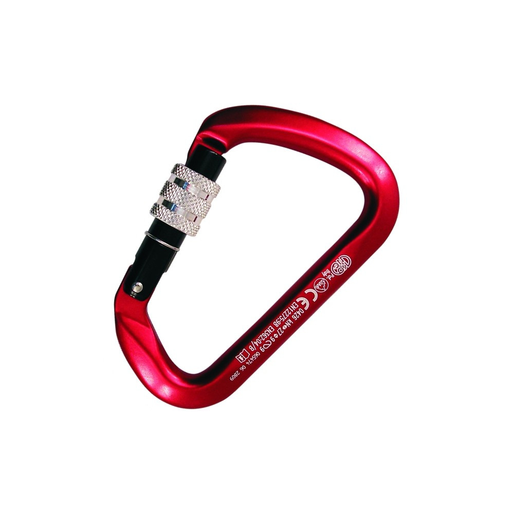 Mosquetão Large Multiuse Screw Sleeve – Vermelho – Kong