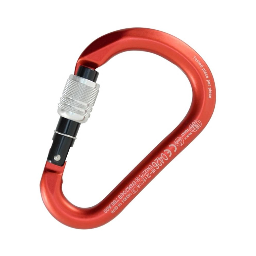 Mosquetão Hms Classic Screw Sleeve – Vermelho – Kong Mosquetão Hms Classic Screw Sleeve – Vermelho – Kong